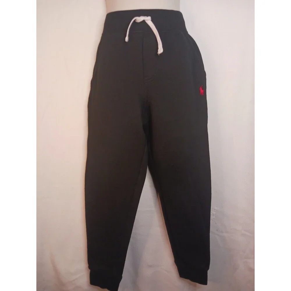 Polo Ralph Lauren Kids Boys Sweatpant Black Pant Size S Kid (8)